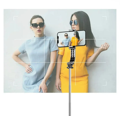 Wireless Selfie Stick for Smartphone 44 Inch Tripod with Bluetooth Remote Foldable Stand for Vlog Shooting Record