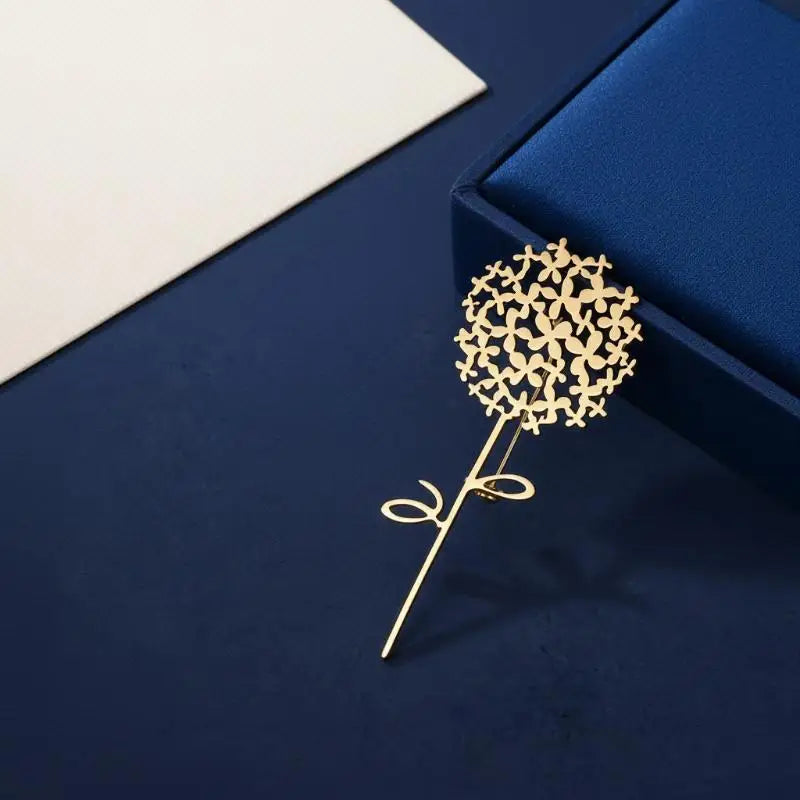 ❃Trendy Stainless Steel Dandelion Brooches For Women Plant Pins Casual Party Accessories Luxury Gifts Friends