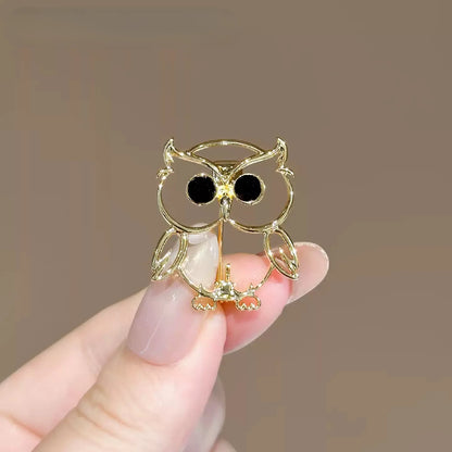 Exquisite Owl Animal Brooch Texture Animal Lapel Pin Fashion Jewelry Accessories Gift