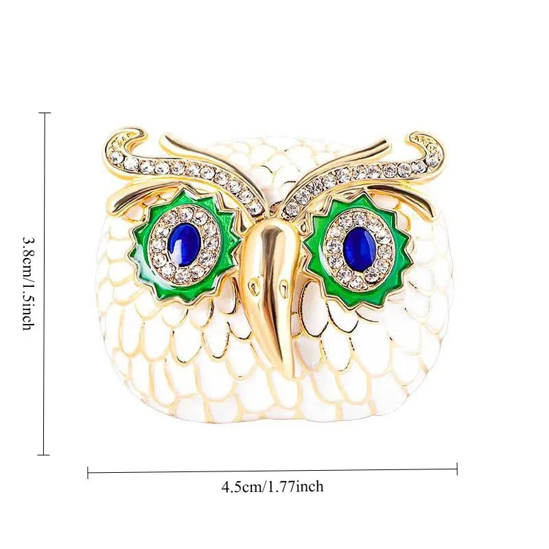 Baroque Luxury Beautiful Owl Animal Design Brooch for Men and Women, Jewelry Accessories, WeddingHolidayPartyCoupleSurprise Gift