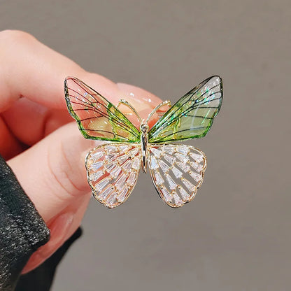 Multicolour Trendy Acrylic Brooches Faery Elf Butterfly Dragonfly For Women Fashion Insect Jewelry For Birthday Party Daily