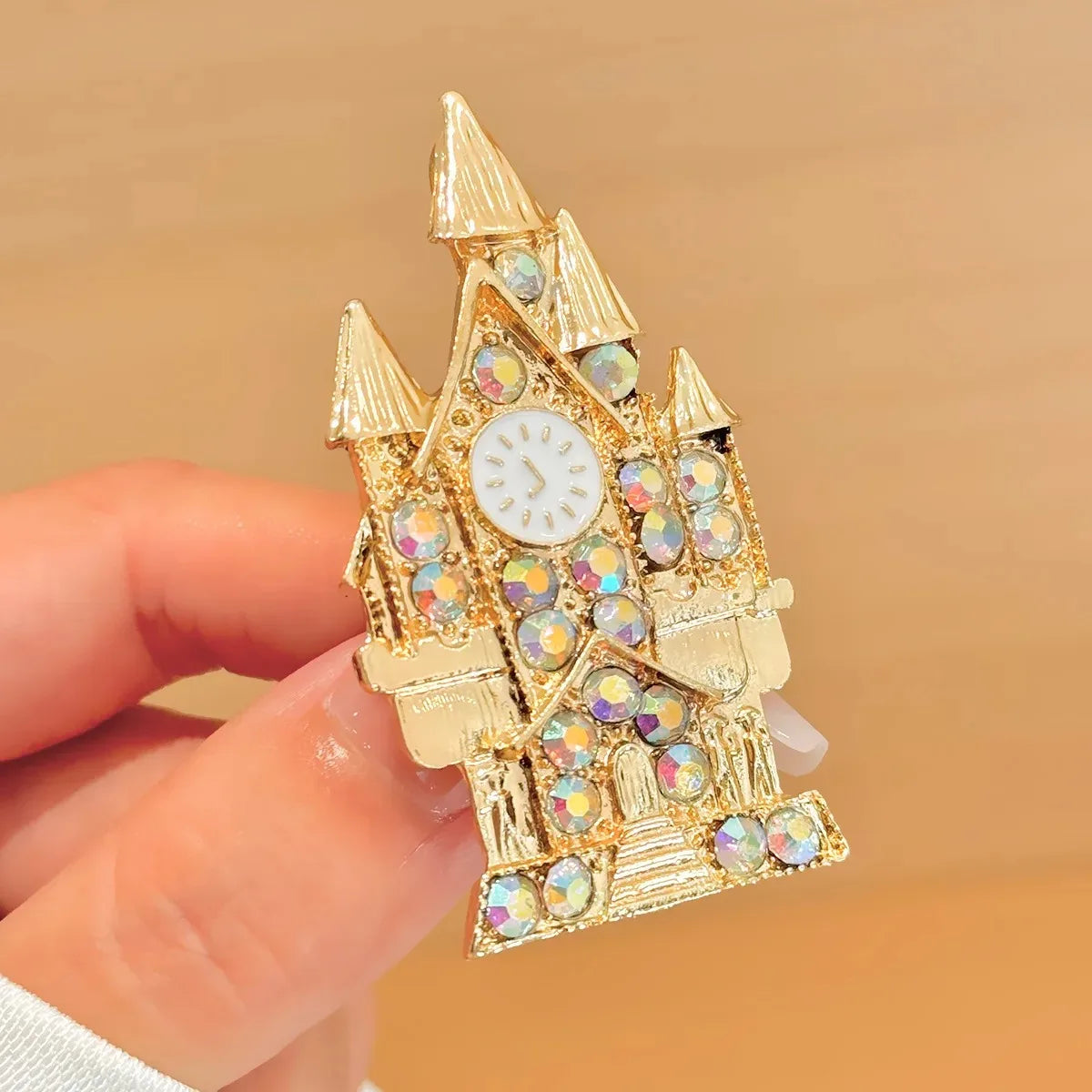New Design Magic Castle Rhinestone Brooch Crystal Lapel Pin For Women Men Fashion Jewelry Accessories Gift