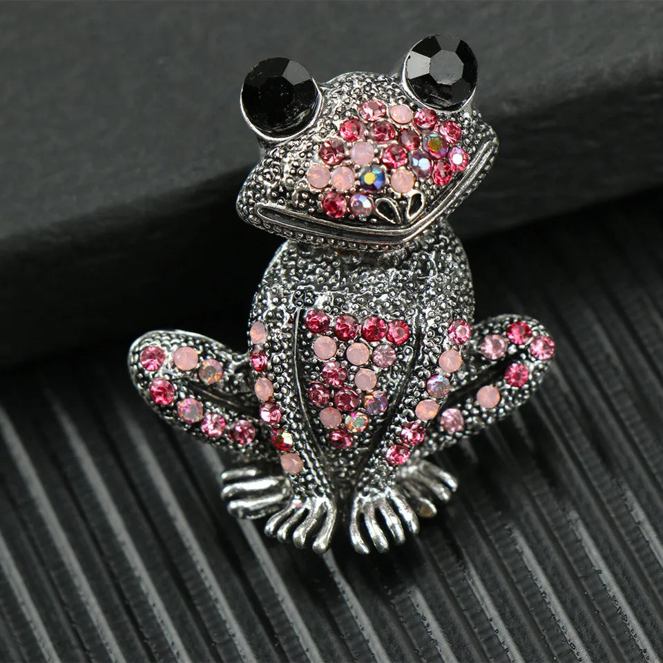 Baroque Luxury Frog Collection: Brooches and Pins for Men and Women, Jewelry, Fashion Accessories, and Party Gifts