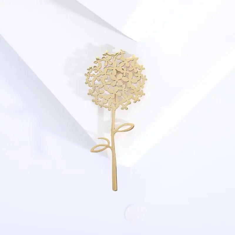 ❃Trendy Stainless Steel Dandelion Brooches For Women Plant Pins Casual Party Accessories Luxury Gifts Friends