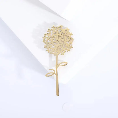 ❃Trendy Stainless Steel Dandelion Brooches For Women Plant Pins Casual Party Accessories Luxury Gifts Friends