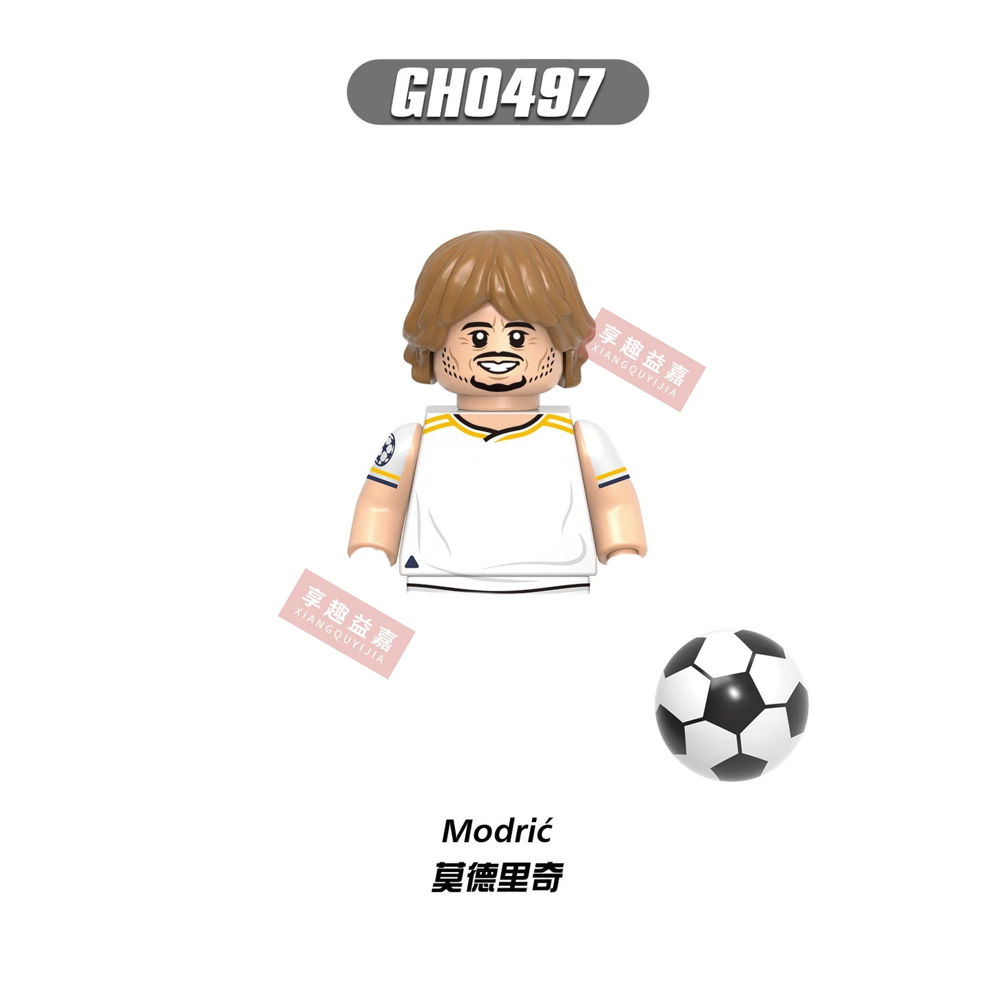 2026 NEW World Famous Football Players Figurine Messi Ronaldo Neymar Lewandowski Mini Action Building Block Model Toy Kids Gifts