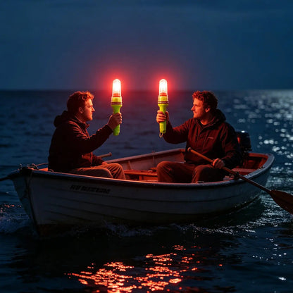 Portable Waterproof Boat Flares Visual Distress Signal Light For Boating Survival Sea Lake Rafts, Marine Emergency Kit