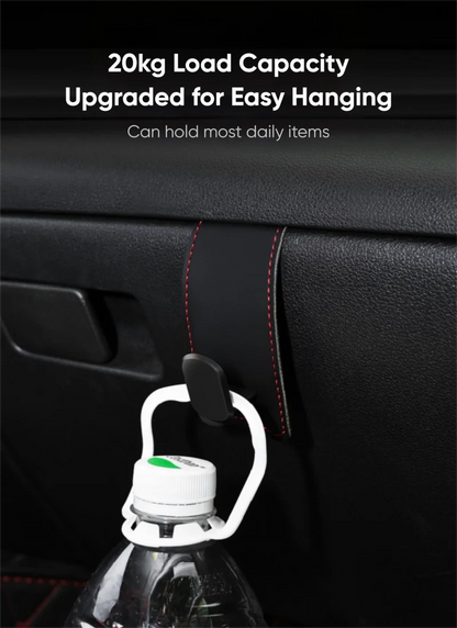 RazorRide Universal Car Passenger Glove Box Hooks Aluminum Alloy Hanging Hook Purse Bag Hat Hanger Holder Auto Interior Storage