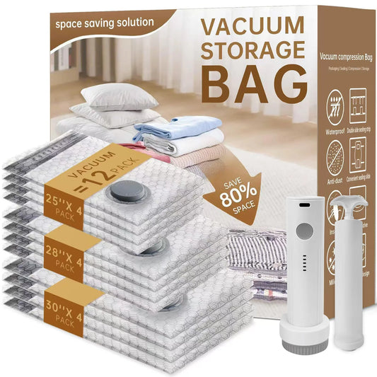 Vacuum Compression Bag Travel Storage Bag Thickened for Clothes, Quilts, Down Jackets, and Suitcases