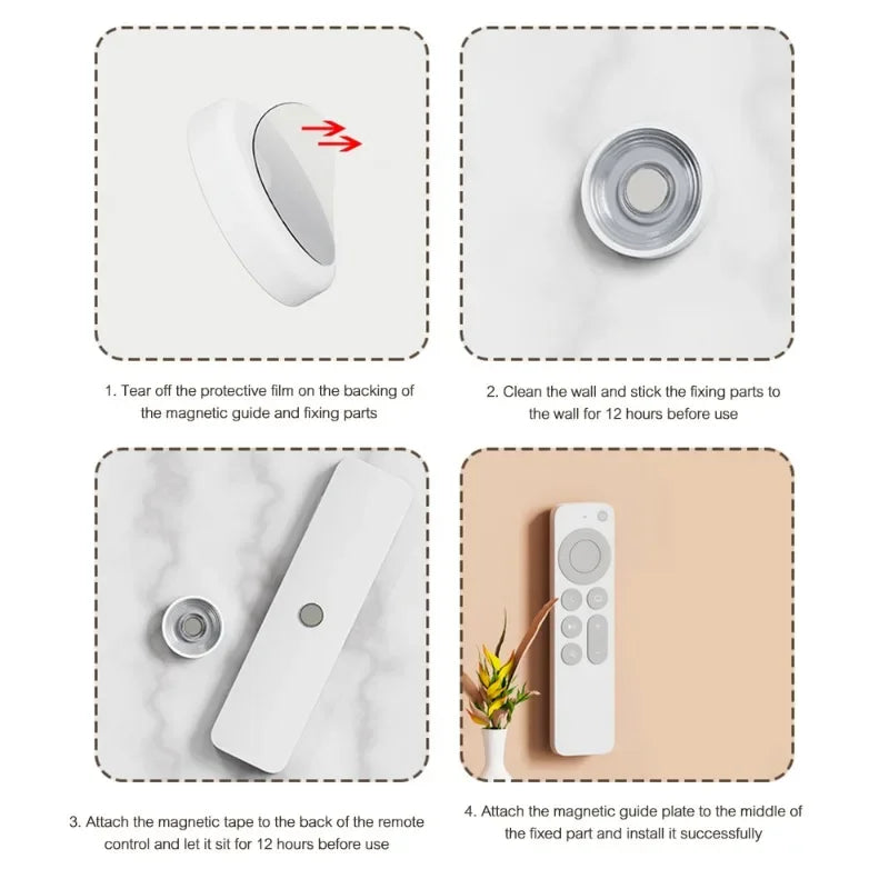 2sets - Strong Magnetic Hooks Anti-Lost Magnet Holder Remote Control Storage Hooks Wall Mount Fridge Stickers Hook for Home Organizer
