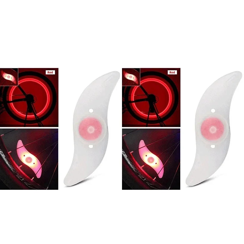 1-3PCS Bike Wheel Spoke Light Tire Lights 3 Mode LED Tyre Tire Flash Lamp Bike Safety Warning Easy to Install MTB  Accessories