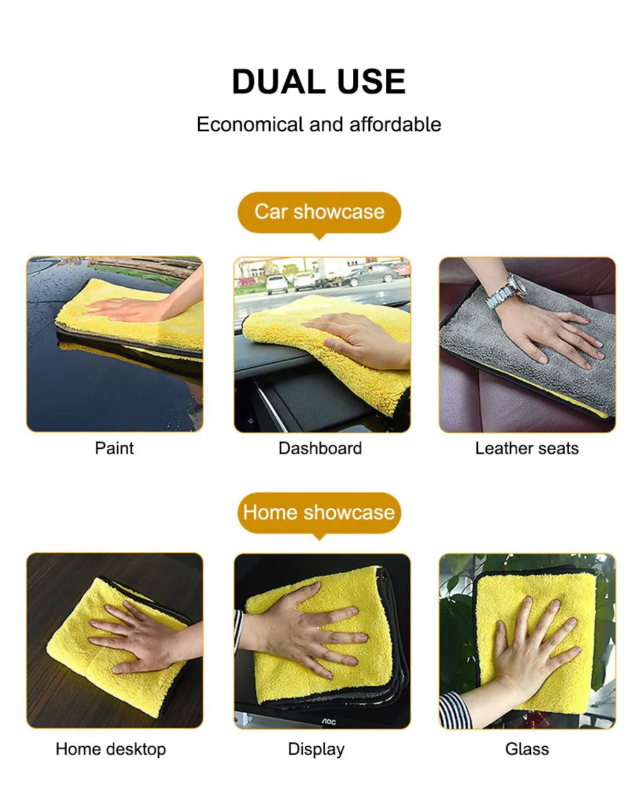 High-end Microfiber Towel Car Wash Towel Detailing Cleaning Cloth Car Wash Drying Towel Car Absorbent Cleaning Products