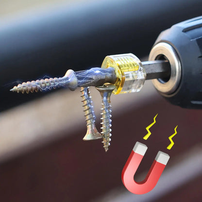 3pcs Screwdriver Bit Powerful Magnetizer Universal 1/4" Hex Drill Magnetic Ring Screw Holder Magnetic Coil Repair Hand Tools
