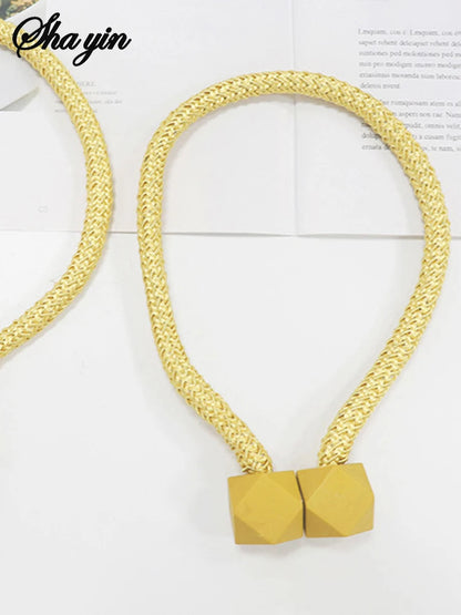 4pcs Curtain Tiebacks with Strong Magnet Thick Rope Design for Bedroom Living Room Kitchen Durable Plastic Home Decor Accessory