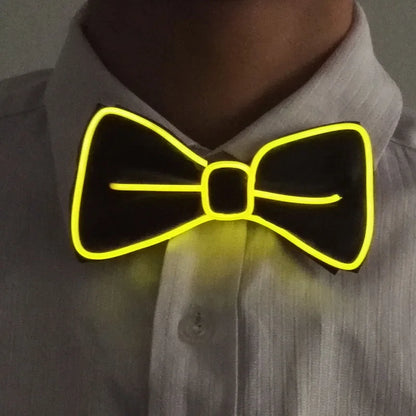 glowing Men's LED suspenders and luminous Bow Tie Adjustable Elastic Flashing Led Clothing for nightclub Party supplies