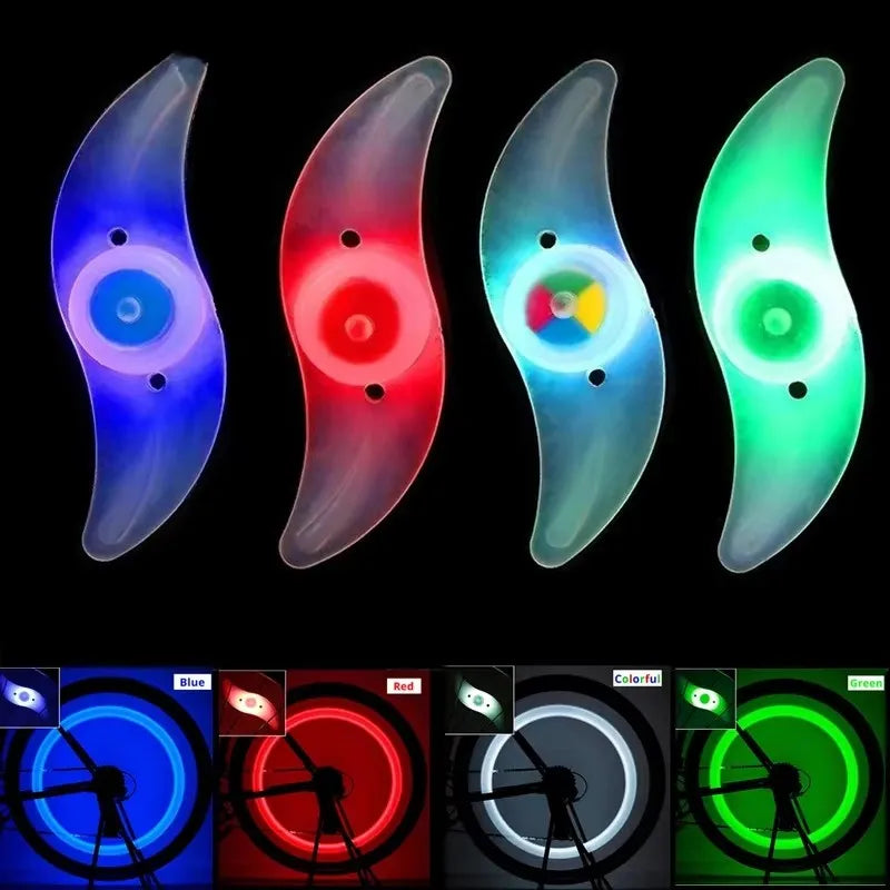 1-3PCS Bike Wheel Spoke Light Tire Lights 3 Mode LED Tyre Tire Flash Lamp Bike Safety Warning Easy to Install MTB  Accessories