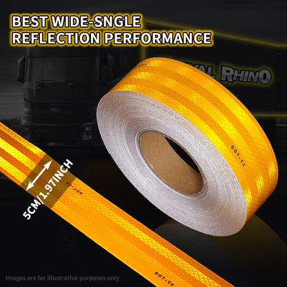 Car Truck Reflective Safety Tape Warning Night Light Waterproof Trailer Reflector Sticker For Car Truck Warning Safety