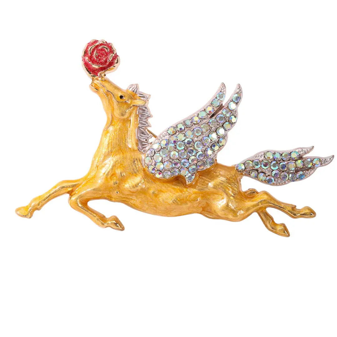 SKEDS Zodiac Horse Year Series Brooch High-End Luxury Chinese Style 2026 Birth Year Accessory Exquisite Animal Pin Gift