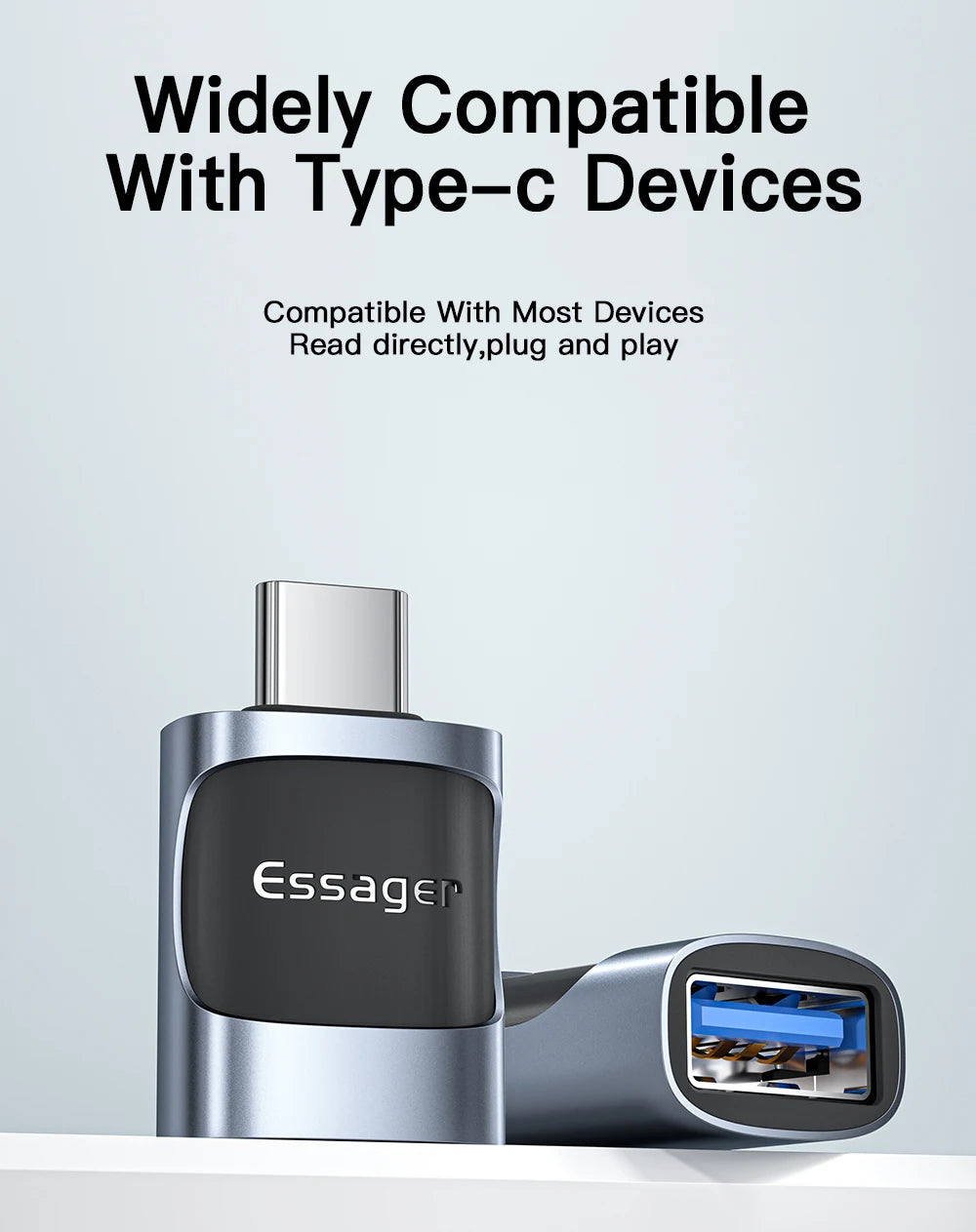Essager OTG Type C To USB Micro USB To Type C Adapter OTG USB To Type C Adapter For Macbook Xiaomi HUAWEI Samsung OTG Connector