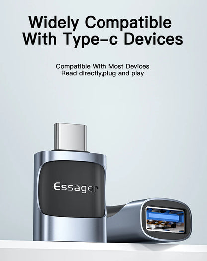 Essager OTG Type C To USB Micro USB To Type C Adapter OTG USB To Type C Adapter For Macbook Xiaomi HUAWEI Samsung OTG Connector