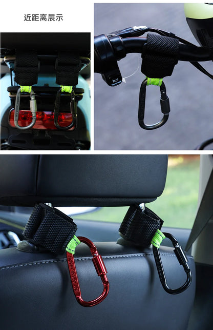 2PCS Heavy Duty Aluminium Alloy Hooks, Multi-functional Solid & Thick for Motorcycle, E-Bike, Scooter & Outdoor Use