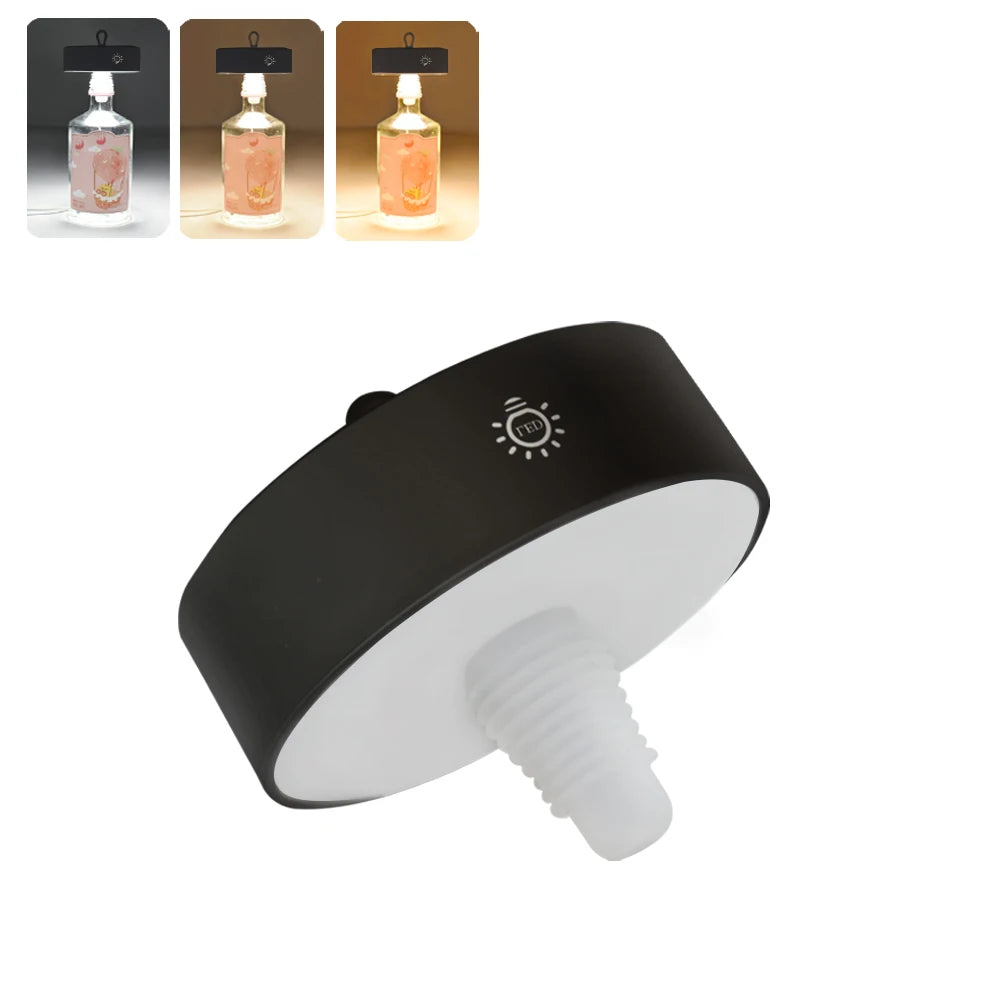 Wine Head Lamp Embedded Bar Restaurant Living Room RGB Dimming Decoration Wine Bottle Table Lamp Atmosphere Light Night Light