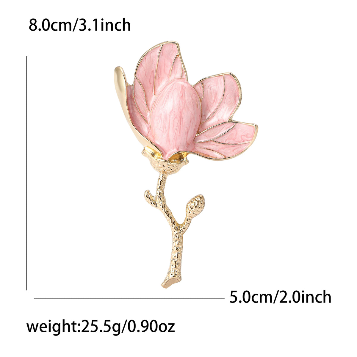 Beaut&Berry Luxury Crystal Glass Flower Brooches for Women Unisex Plant Pins Casual Party Accessories Gifts Friends Decoration