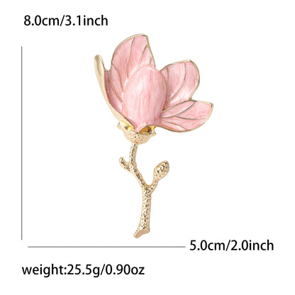 Beaut&Berry Luxury Crystal Glass Flower Brooches for Women Unisex Plant Pins Casual Party Accessories Gifts Friends Decoration