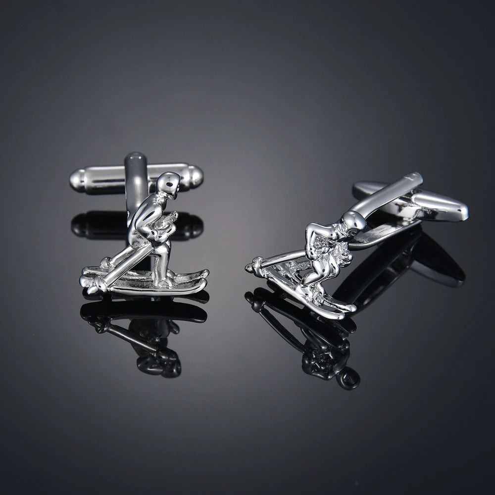Copper material, plating, entertainment, hobbies, cufflinks, musical notes, chromatics, piano, guitar, French shirt, acce