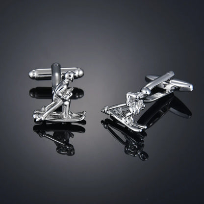 Copper material, plating, entertainment, hobbies, cufflinks, musical notes, chromatics, piano, guitar, French shirt, acce