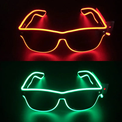 New Cool Wireless Glowing LED Light Up Glasses For Rave Festival Party Luminous Neon Mosaic Sunglasses club disco Eye Glasses