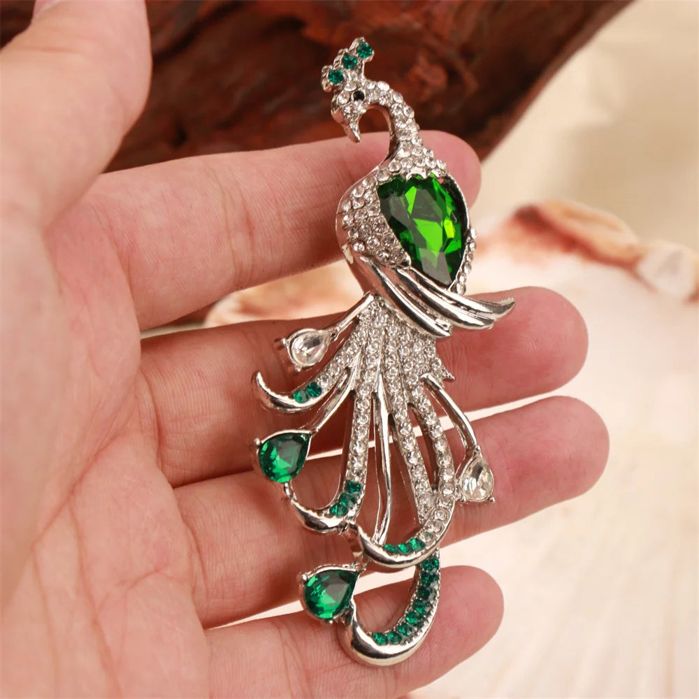Baroque Luxury Peacock Phoenix Animal Design Men's Women's Brooch Pins，Jewelry AccessoriesWeddingHolidayPartyCoupleSurprise Gift
