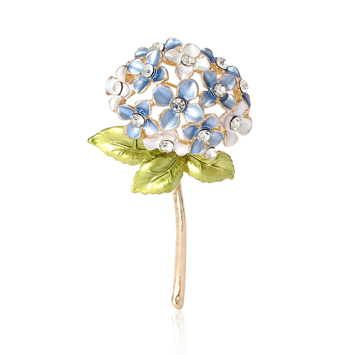 Beaut&Berry Luxury Enamel Flower Brooches for Women Unisex Plant Pins Multi-color Available Casual Party Accessories Gifts