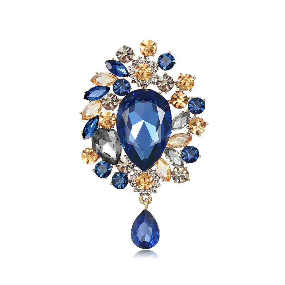 High fashion pins court vintage crystal brooch fashion pendant wedding women's brooch pin jewelry gifts