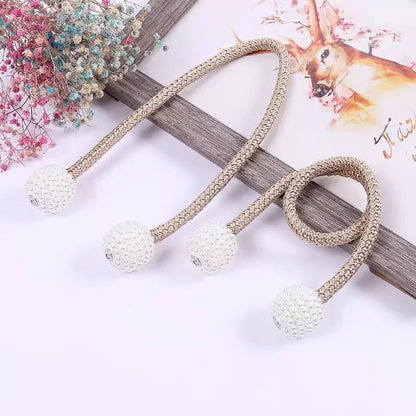 Curtain magnet buckle without punching creative versatile rope ties decoration modern simple straps 2pcs