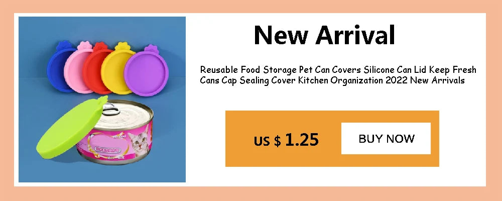 3 In 1 Reusable Food Storage Keep Fresh Tin Cover Cans Cap Pet Can Box Cover Silicone Can Lid Hot Kitchen Supply Mould Proof Hot