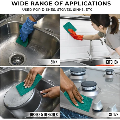 5Pcs Multi-Purpose Cleaning Sponges Scrubbing Pads for Kitchen Bathroom General Dishwashing Tools Scouring Pad