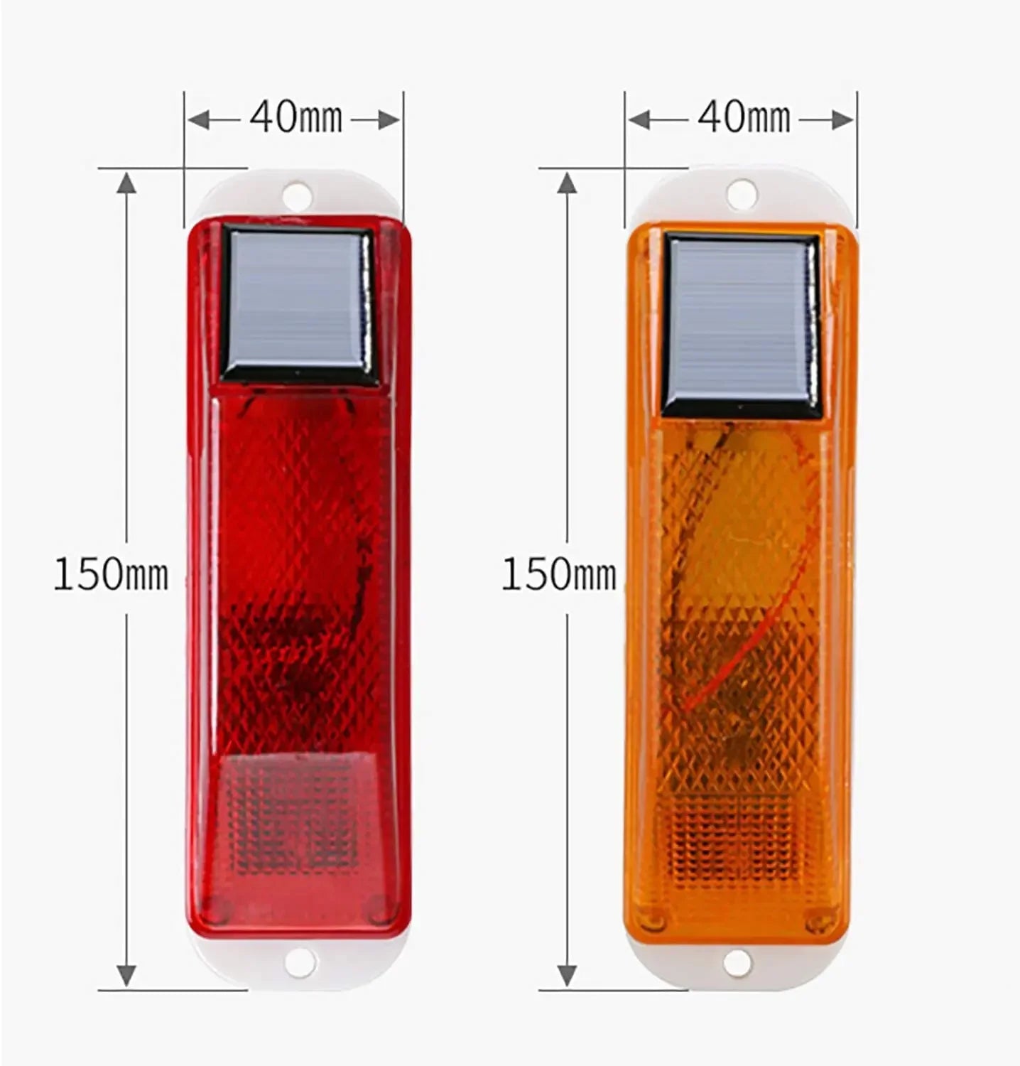 2pcs Warning LED Lamp Solar Warning Lamp Solar Strobe Lamp  Chip Control Bridge Night Driving Safety Light Traffic Caution Light