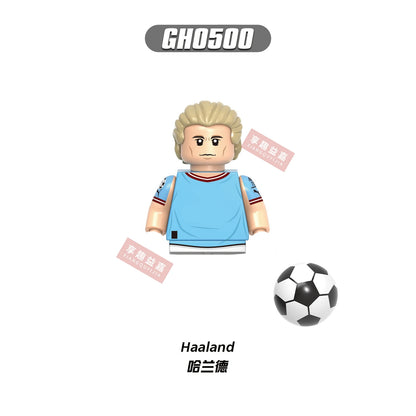 2026 NEW World Famous Football Players Figurine Messi Ronaldo Neymar Lewandowski Mini Action Building Block Model Toy Kids Gifts