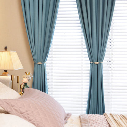 2pcs European style conical shaped strong magnetic curtain tiebacks for thin or heavy curtains, suitable for home, living room
