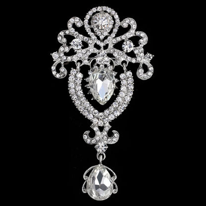High fashion pins court vintage crystal brooch fashion pendant wedding women's brooch pin jewelry gifts