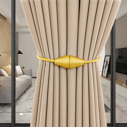 2pcs European style conical shaped strong magnetic curtain tiebacks for thin or heavy curtains, suitable for home, living room
