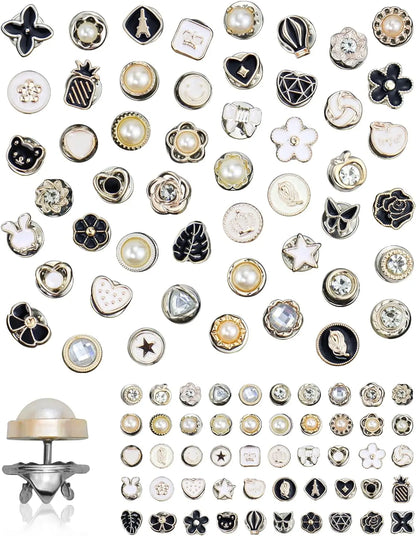 20pcs/Lot Button Brooch Prevent Accidental Exposure Buttons Brooch Badge Cufflinks Button Detachable Buttons Sewing Accessories