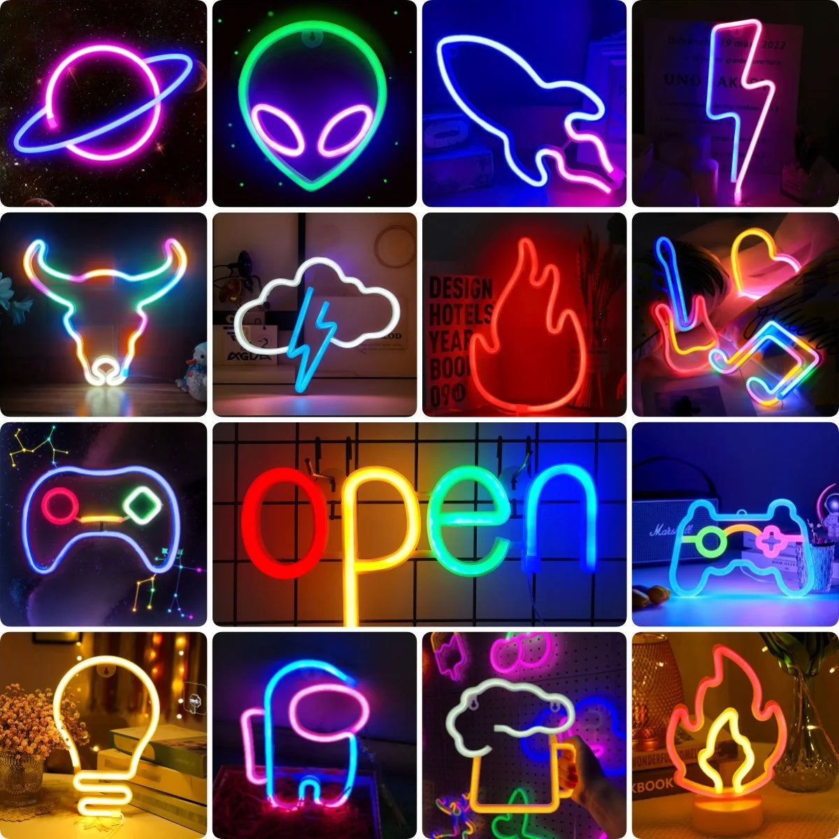 1 Piece, Decorative Neon Light for Modern Art Ambiance, Holiday Party Christmas Wall Decoration, Wedding Scene Graduation Gift, USB or Battery Powered (Battery Not Included)