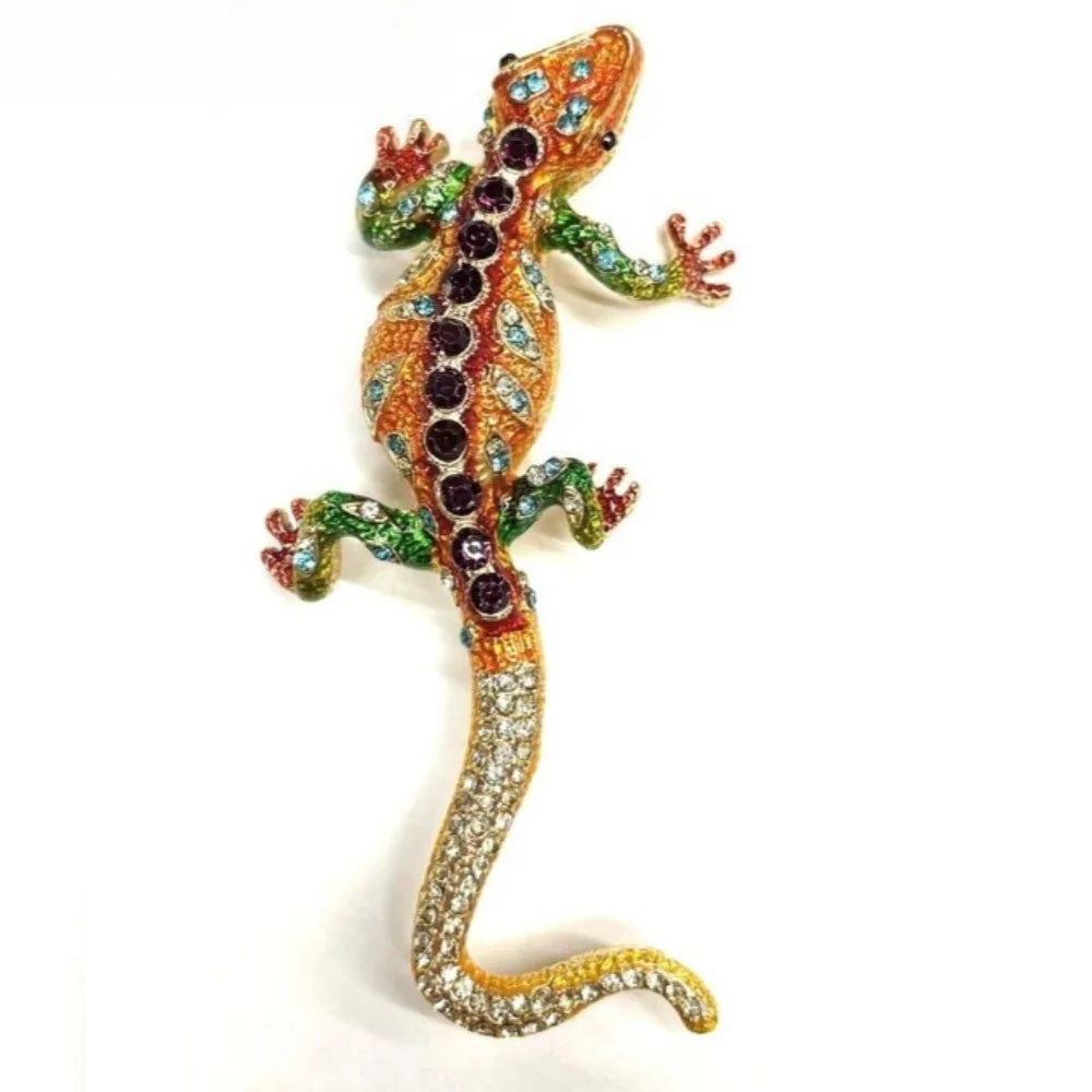 Baroque Luxury Beautiful Lizard Design Men's Women's Brooch Pins，Jewelry & Accessories，Wedding Holiday Party CoupleSurprise Gift