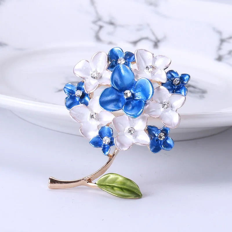 New Enamel Tulip Chrysanthemum Rose Sunflower Flower Brooch for Women Elegant Fashion Classic Flower Weddings Party Brooch Pins