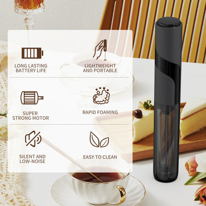 Kitchen Powerful Stirrer Milk Frother Handheld Foam Maker for Lattes,Whisk Drink Mixer for Coffee Electric Egg Beater