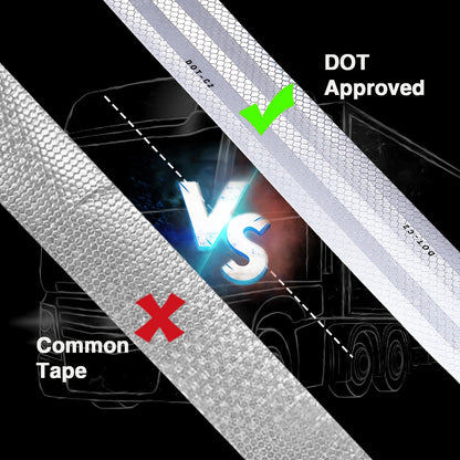 Car Truck Reflective Safety Tape Warning Night Light Waterproof Trailer Reflector Sticker For Car Truck Warning Safety
