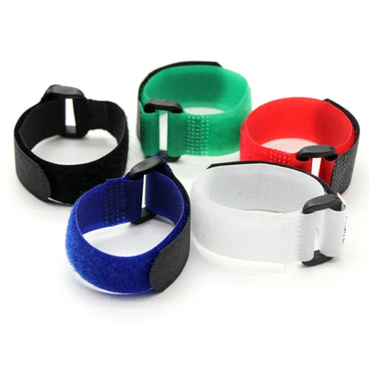 10/50pcs Cable Ties Reusable Self Adhesive Width 20mm Hook Loop Bundle Fastener Nylon Strap Reverse Buckle Line Wire Organizer