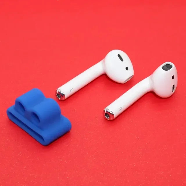 For AirPods Silicone Stand Holder Bluetooth Earphone Apple I7 Earphones Earbud Holder Clip for Apple Watch Anti-lost
